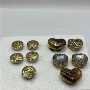 Vintage Gold and Silver Button Cover  Collection 10 Mix and Match Western